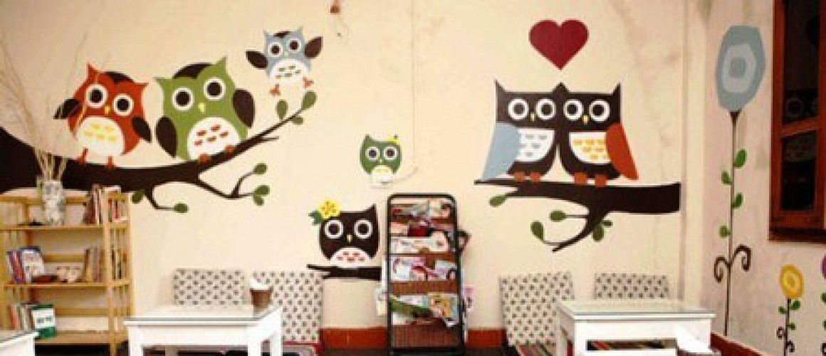 Nghệ thuật vẽ tranh tường cho quán cafe