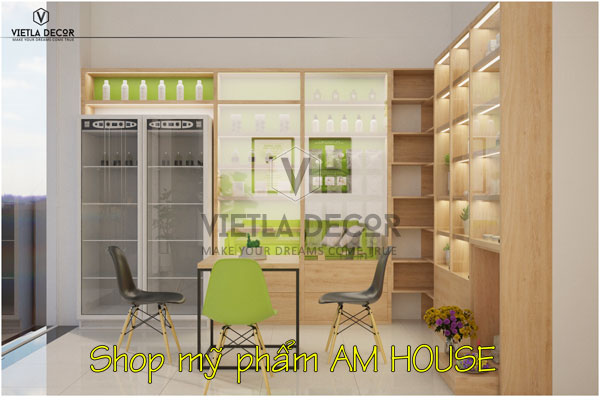 Thiết kế, nhận diện thương hiệu  shop mỹ phẩm nhập khẩu hàng Nhật AM House